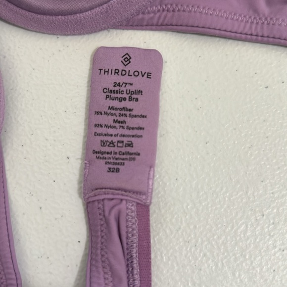 Thirdlove 24/7 classic uplift plunge bra size 32B - Picture 3 of 3
